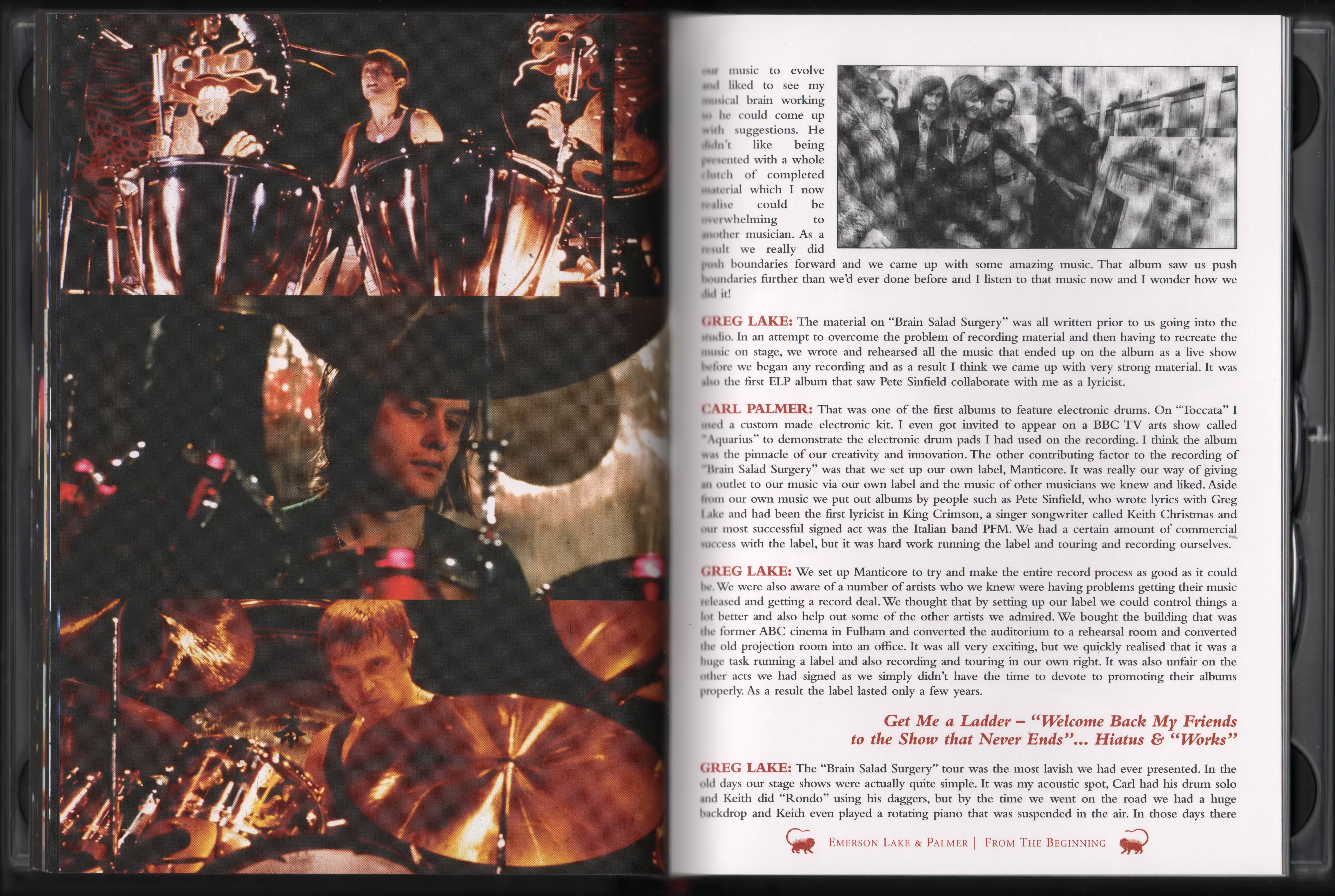 Emerson, Lake and Palmer From the Beginning [Booklet16 aus]